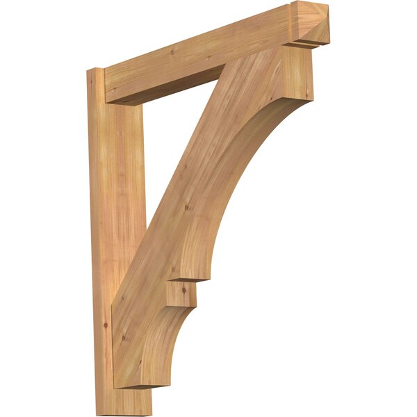 Ekena Millwork Balboa Arts & Crafts Smooth Outlooker, Western Red Cedar, 5 1/2"W x 34"D x 34"H OUT06X34X34BOA03SWR - main